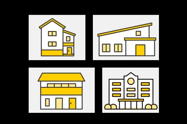 チームによって投稿される建築作品を表すイラスト